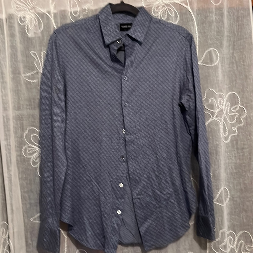 Giorgio Armani men’s shirt ( Made in Italy) size M - subtle blue pattern
